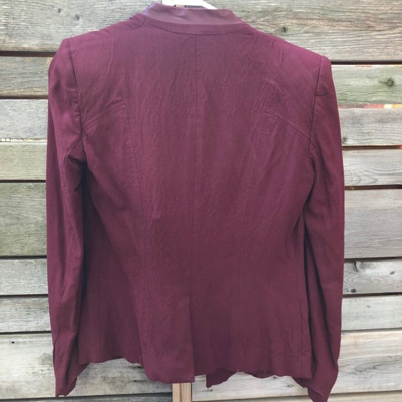 Helmut Lang Red Pixel Blazer Suit Jacket sz 4 - Picture 9 of 12